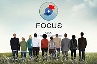 Focus Determine Focal Point Spotlight Vision Concept
