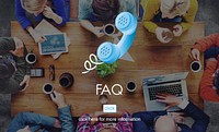 FAQ Frequently Asked Question Help Message Concept
