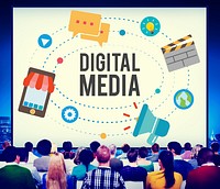 Digital Media Multimedia Networking Internet Concept