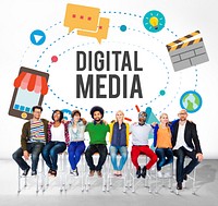 Digital Media Multimedia Networking Internet Concept