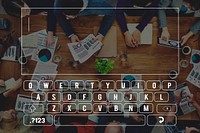 Keyboard Connection Communication Online Searching Concept