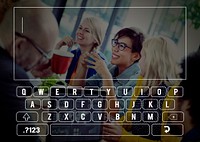 Keyboard Connection Communication Online Searching Concept