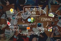 Business Plan Strategy Marketing Vision Finance Growth Concept