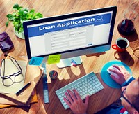 Loan Application Bank Finance Money Businessman Concept