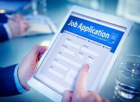 Job Application Hiring Employment Digital Tablet Browsing Concept