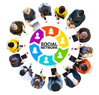 Diverse People and Social Networking Concepts