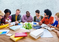 Study group of college students