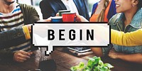 Begin Startup New Business Starting Point Beginning Concept