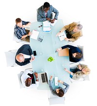 Business people Brainstorming Meeting Strategy Planning Concept