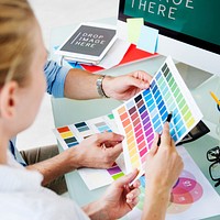 Color Swatch Creative Occupation Design Studio Concept