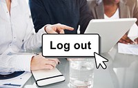 Log Out Online Technology Modern Interface Concept