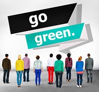 Go Green Environmental Conservation Business Concept