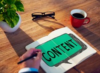 Content Blogging Communication Publication Concept