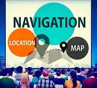 Navigation Direction Destination Travel Guide concept