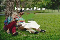 Help Our Planet Nature Preservation Environment Concept