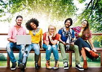 Diversity Teenagers Friends Friendship Team Concept