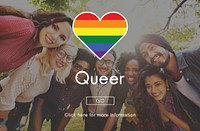 Queer Gay Transgender Transexxual Homosexual Concept