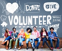Volunteer Donate Give Helping Hand Concept