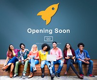 Opening Soon Launch Welcome Advertising Commercial Concept