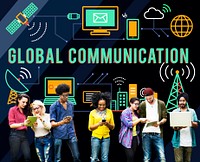 Global Communication Information Transfer Technology Concept