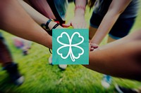 Green Clover Leaf Environmental Inspiration Concept