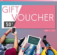 Gift Voucher Offer Coupon Concept