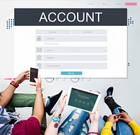 Account Membership Registration Follow Concept
