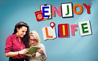 Enjoy Life Fun Happiness Relaxation Concept