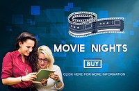 Movie Tickets Nights Audience Cinema Theater Concept