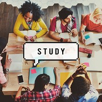 Students Study Hard university School Concept