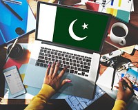 Pakistan National Flag Business Communication Connection Concept