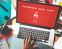 Celebrate Your Love Valentine's Day Romance Concept