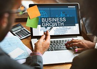 Global Business Data Analysis Growth Success Concept