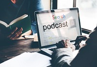 Podcast Audio Social Media Digital Sharing Network Concept