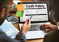 Credit History Invoice Payment Form Information Concept