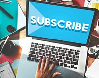 Subscribe Follow Subscription Membership Social Media Concept