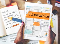 Timetable Agenda Planner Reminder Calendar To Do Concept