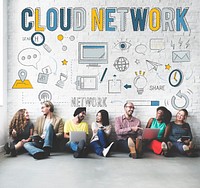Cloud Network Connection Data Information Storage Concept