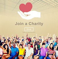 Join Charity Heart Kindness Care Concept