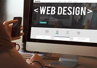Web Design Digital Media Layout Homepage Page Concept