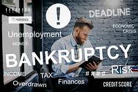 Business Failure Bankruptcy Financial Crisis Recession Concept