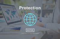 Protection Policy Privacy Safety Homepage Concept