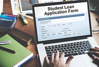 Student Loan Application Form Registration Concept