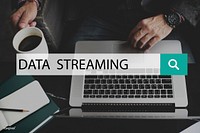 Data Streaming Media Connection Concept