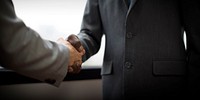 Business People Handshake Deal Contract Concept