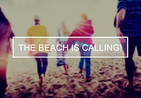 The Beach Is Calling Enjoyment Fun Concept