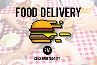 Food Delivery Fast Food Unhealthy Obesity Concept