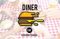Diner Eating Restaurant Cafe Concept