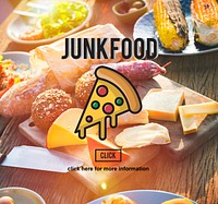 PIzza Slice Junkfood Obesity Calories Concept