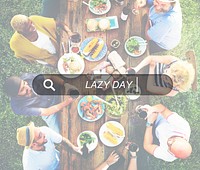 Lazy Day Summer Searching Box Beach Concept